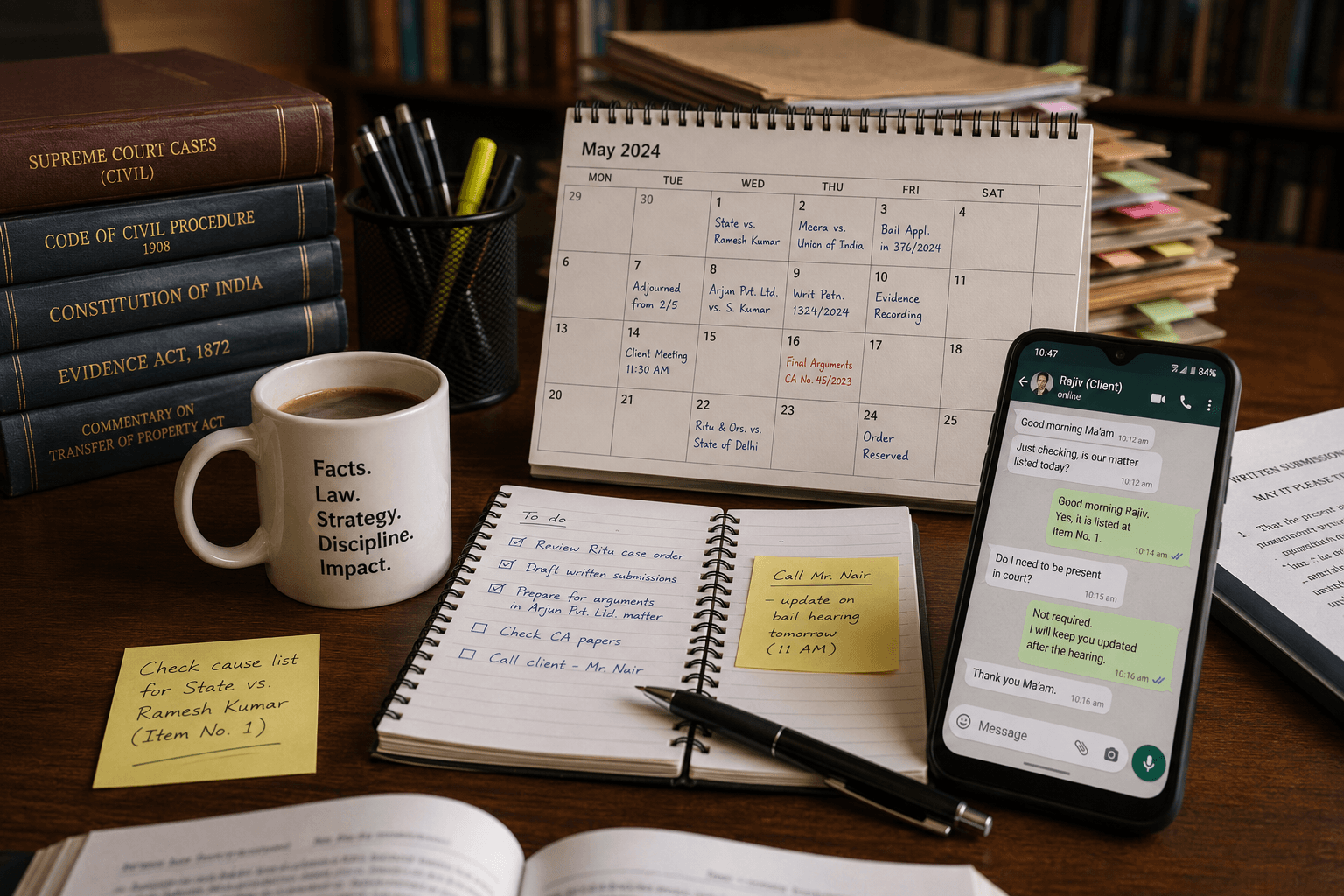 Every litigation lawyer builds a workflow of their own—diaries, spreadsheets, WhatsApp, court portals, and reminders. Individually useful, together they reveal how fragmented modern legal practice has become.