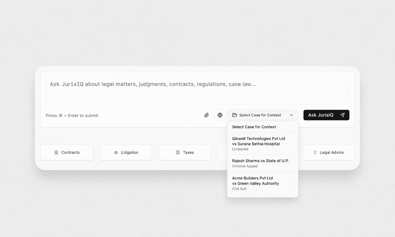 Find the Right Judgment, Faster. product view
